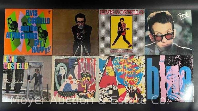 (8) Elvis Costello Record Albums image