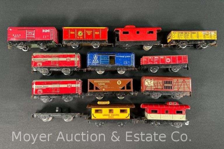 (13) Asst. Marx Tin Plate Freight Cars image