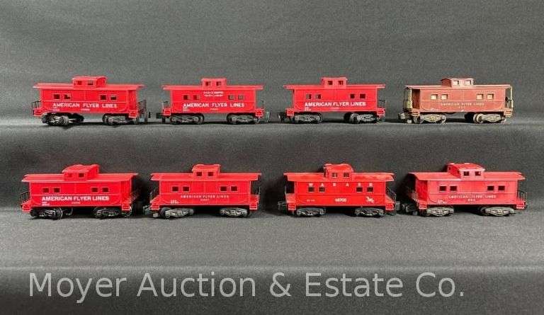 (8) American Flyer S Gauge Cabooses image