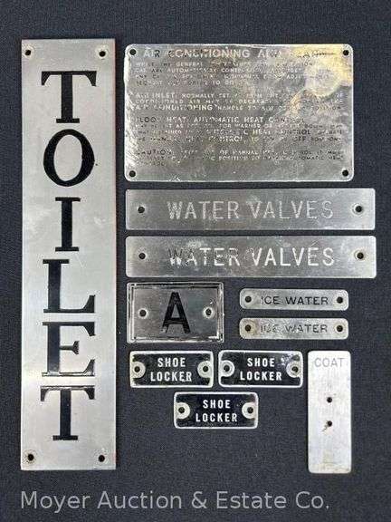 Group of Vintage Signs and Plaques image