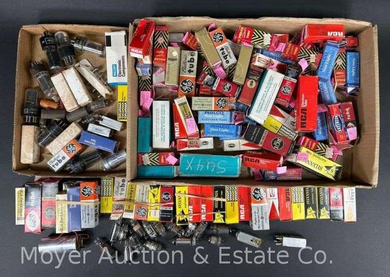 Group of Asst. Electric Tubes, Radio Tubes, Amp Tubes, Etc. image