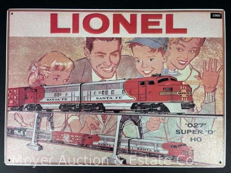Lionel 1993 Metal Sign of Lionel 1960 Catalog Cover, 11.5"x16" image