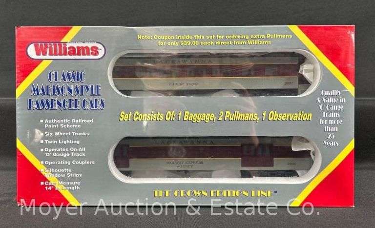 Williams Lackawanna 60' 4-Car Madison Set, No. M1008, with Original Box image