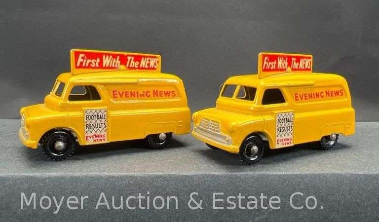 (2) Matchbox No. 24 Evening News Vans image