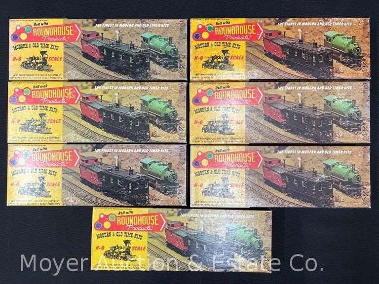 (7) Roundhouse HO Scale Freight Car Kits, with Original Boxes image