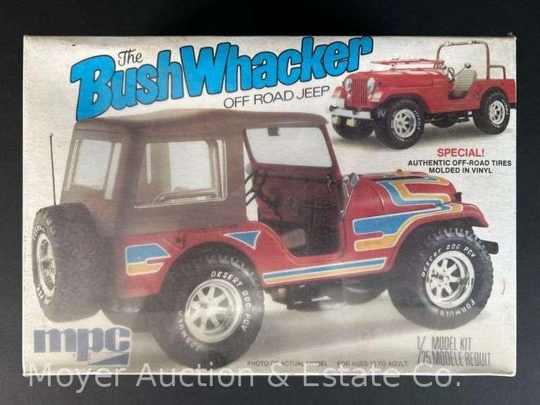 MPC The Bushwhacker Off Road Jeep Plastic Model Kit, Sealed in Plastic, 1/25 Scale image