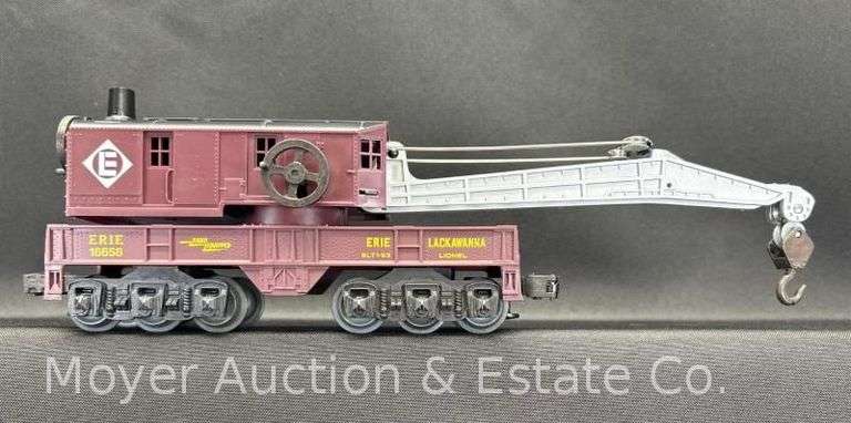 Lionel Eire Lackawanna Six-Wheel Crane Car, No. 16658, with Original Box image