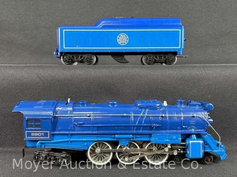 Lionel Blue Comet Die-Cast 4-6-4 Steam Locomotive and Tender, No. 8801, with Original Box image