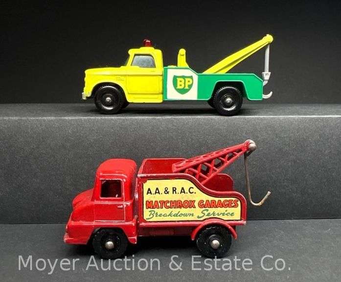 Lesney Matchbox No. 13 Ford Thames Trader Wreck Truck and Dodge Fargo Wreck Truck image