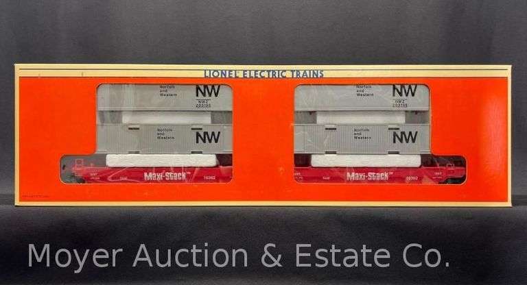 Lionel Norfolk & Western Maxi-Stack Flatcar, No. 16360, with Original Box image