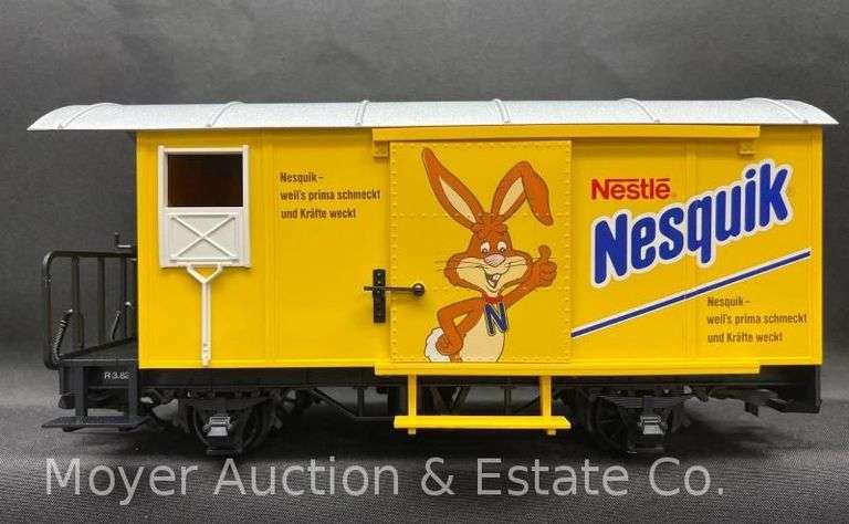LGB G Scale Nesquik Box Car, No. 4528o, with Original Box image