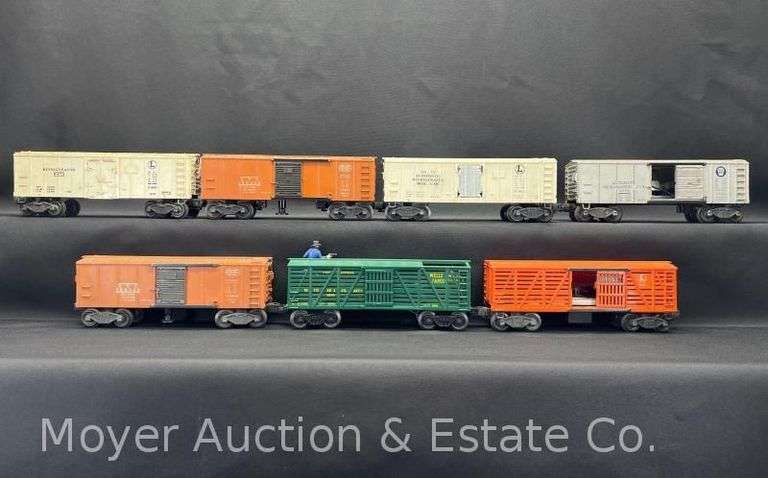(7) Lionel Operating Box Cars, Reefers and Stock Cars image