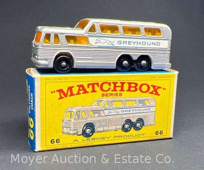 Lesney Matchbox No. 66 Greyhound Coach, with Box image