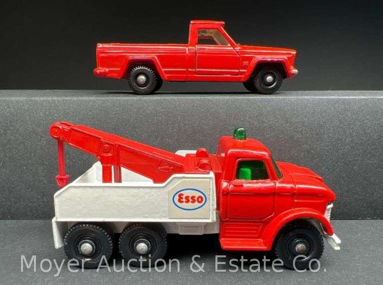 Lesney Matchbox No. 71 Jeep Gladiator and Ford Heavy Wrecker image