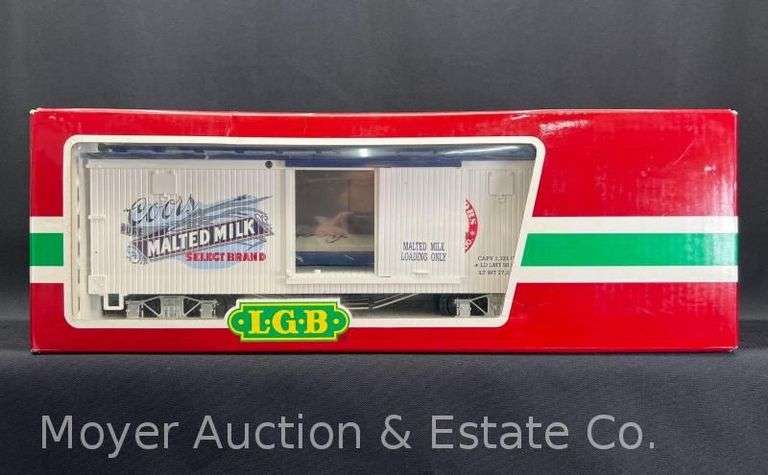 LGB Coors Malted Milk Boxcar, No. 46670, "G" Scale, with Original Box image