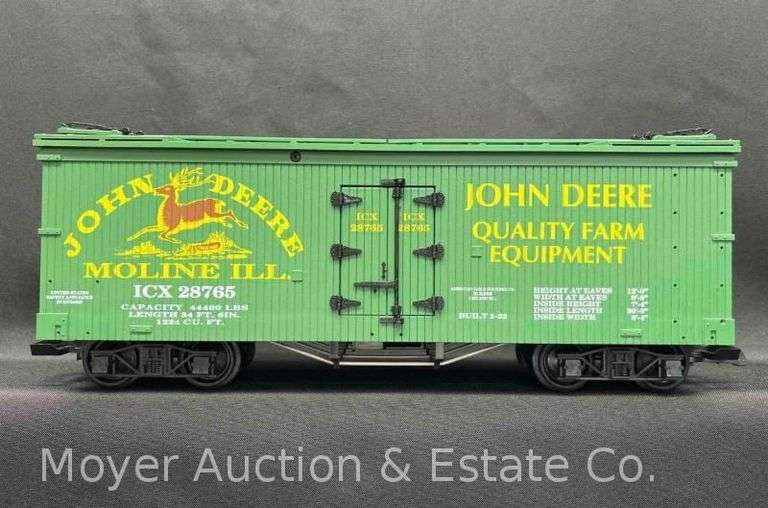 USA Trains G Scale John Deere Box Car, with Original Box image