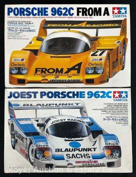 (2) Tamiya Porsche 962C Plastic Model Kits image