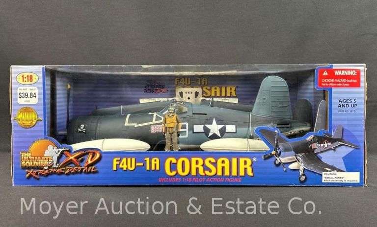 21st Century Toys Ultimate Soldier Corsair, 1:18 Scale Plastic Airplane Model, with Original Box image
