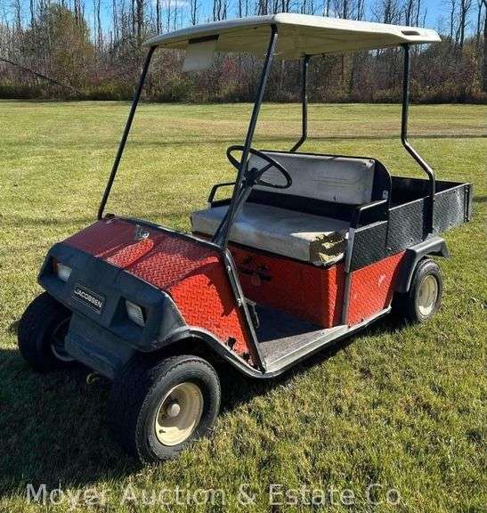 Jacobsen Gas Golf Cart with Steel Utility Bed, Starts/Runs/Drives, See Photos for Condition image