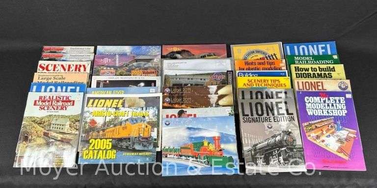 Group of Lionel Train Catalogs, Model Railroad Building Catalogs, MTH Catalogs, Etc. image
