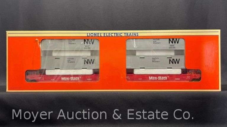 Lionel Norfolk & Western Maxi-Stack Flatcar, No. 16360, with Original Box image