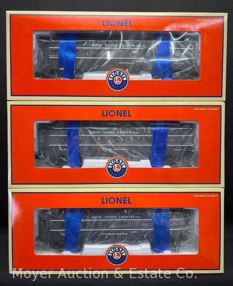 (3) Lionel New York Central Passenger Cars, No. 25142-25144, with Original Boxes image
