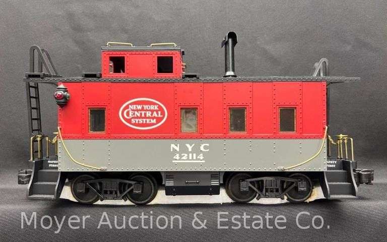 AristoCraft Trains G Scale NYC Steel/Long Caboose, No. 42114, with Original Box image
