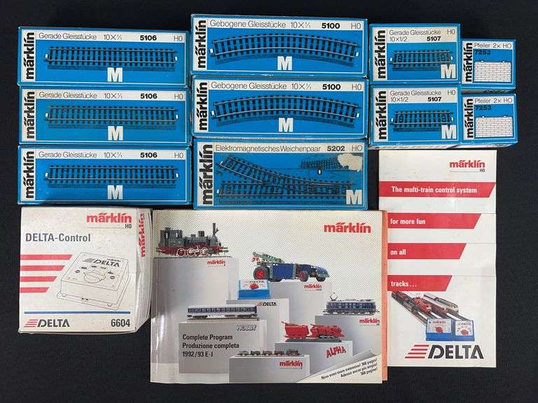 Group of Marklin HO Scale Track and Transformer, with Original Boxes image