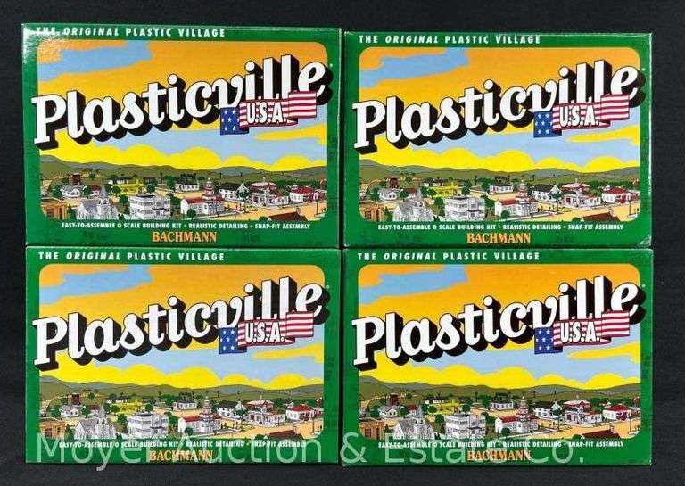 (4) Bachmann Plasticville Building Kits image