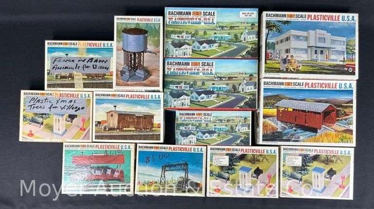 (12) Bachmann Plasticville O-S Scale Building Kits image