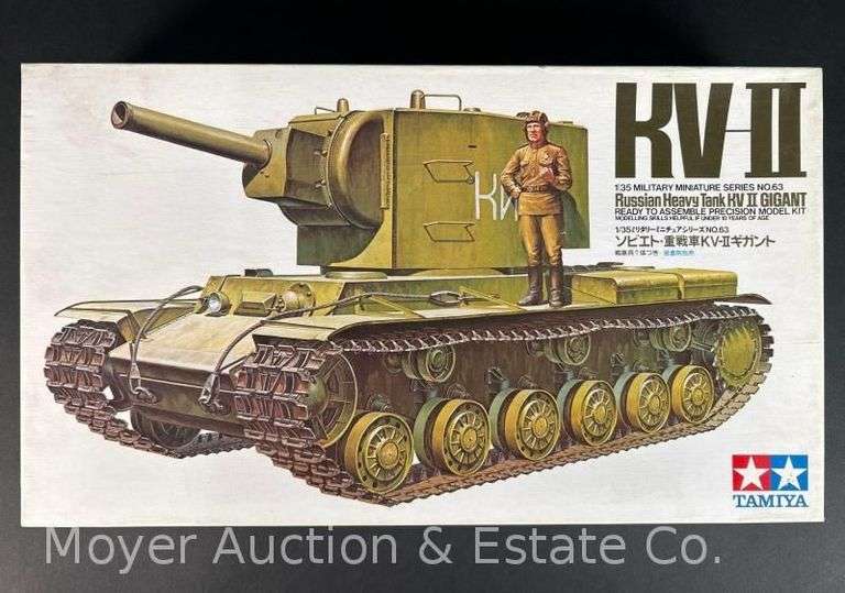 Tamiya Russian Heavy Tank KV-II Gigant Plastic Model Kit, 1/35 Scale image