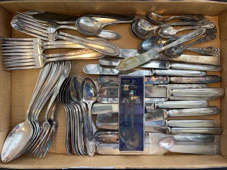 Group of Silver Plate Flatware image