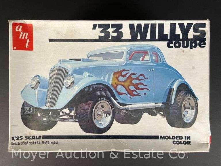 AMT '33 Willys Coupe Plastic Model Kit, 1/25 Scale image