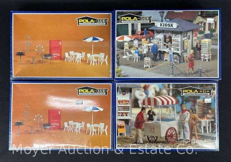 (4) New Pola-LGB G Scale Building Kits, Sealed in Plastic image