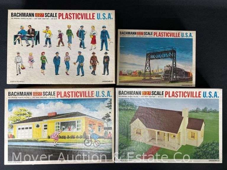(4) Bachmann Plasticville O27 Scale Building Kits image