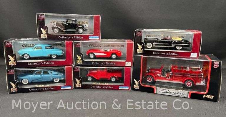 (7) Road Signatures 1:43 Scale Die-Cast Vehicles, with Original Boxes image