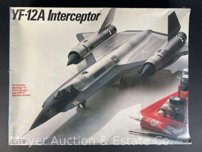 Testors Lockheed YF-12A Interceptor Plastic Model Kit, Sealed in Plastic, 1/48 Scale image