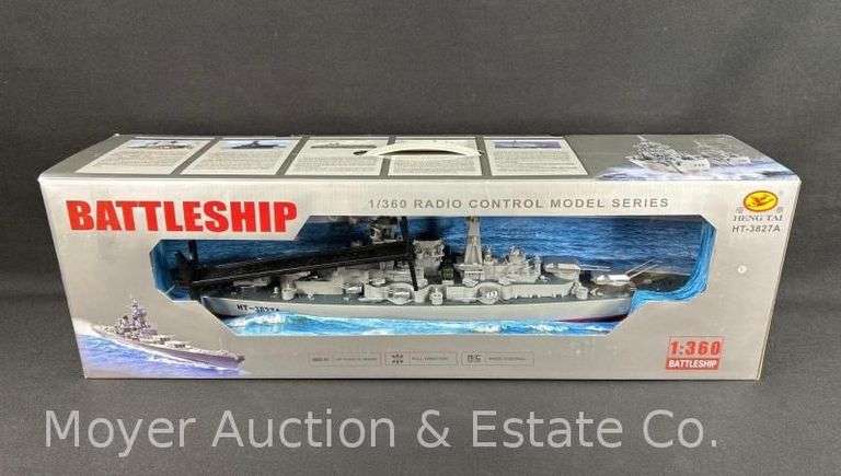 1/360 Scale Radio Control Battle Ship, with Original Boxes image