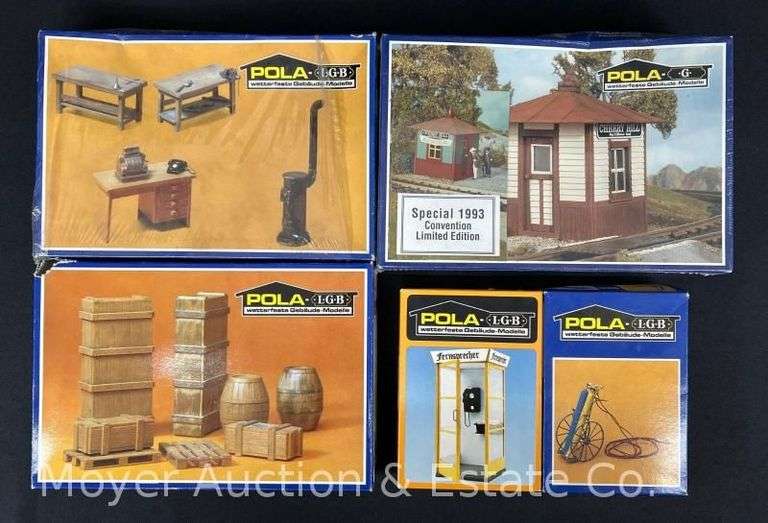 (5) Pola-LGB G Scale Building Kits, (2) Sealed in Plastic image