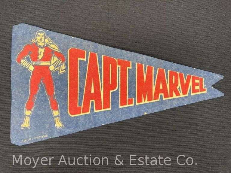 Early Captain Marvel Felt Pendent, 15"w image