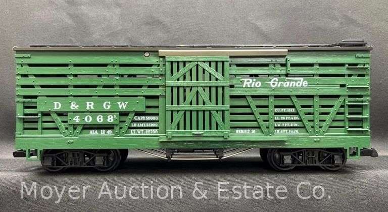 LGB G Scale D&RGW Green Stock Car, No. 4068, with Original Box image