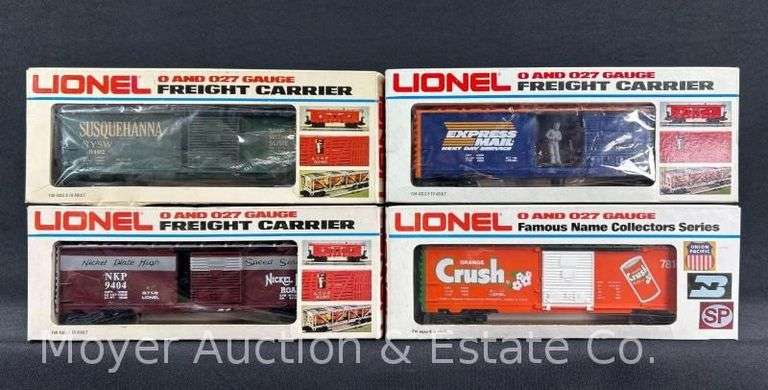 (4) Lionel Box Cars, with Original Boxes image