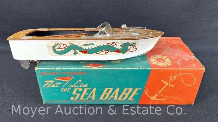 Fleet Line Battery Powered Boat, with Original Box image