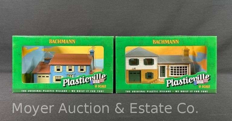 (2) Bachmann Plasticville Houses, with Original Boxes image