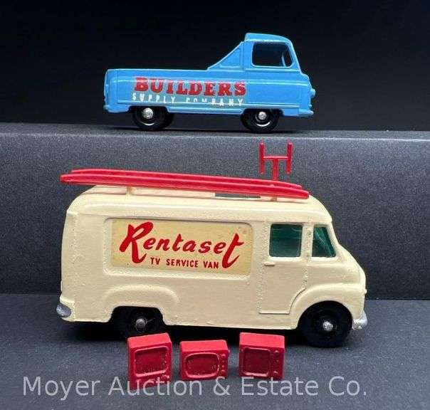 Lesney Matchbox No. No. 60 Morris J2 Pickup and No. 62 TV Service Van image
