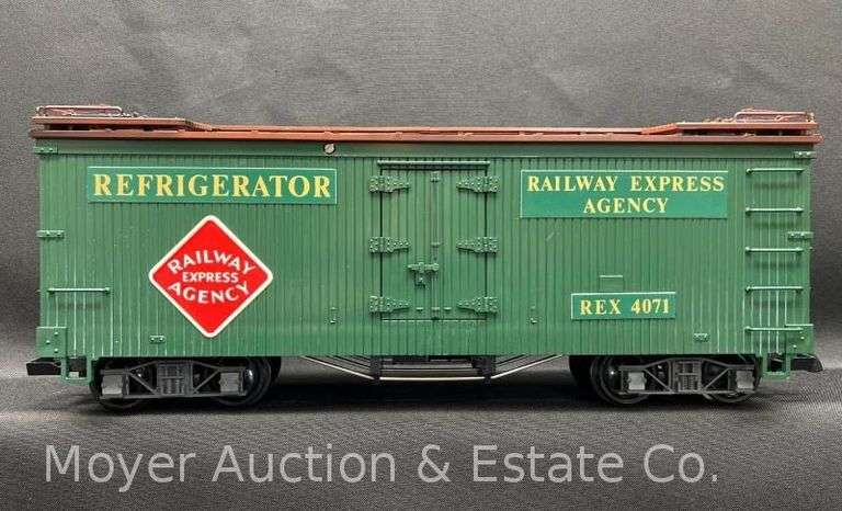 LGB G Scale Railway Express Agency Reefer, No. 4071, with Original Box image