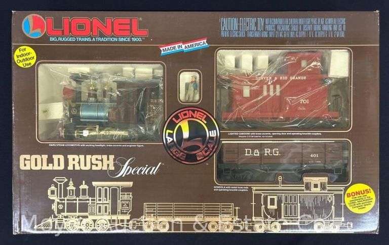 Lionel Gold Rush Special G-Scale Train Set, No. 8-81000, with Original Box image