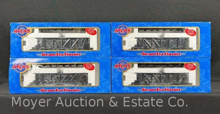 Atlas O Steam Era Classics 50 Ton War Emergency Hopper Car 4-Pack, No. 6424, with Original Boxes image