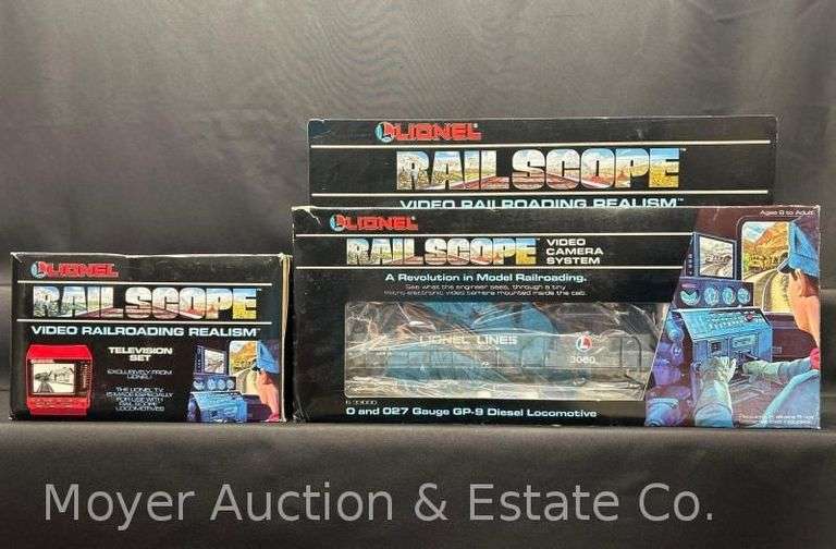 Lionel Rail Scope Video Camera Diesel Locomotive and TV Set, No. 33000 and 33002 image