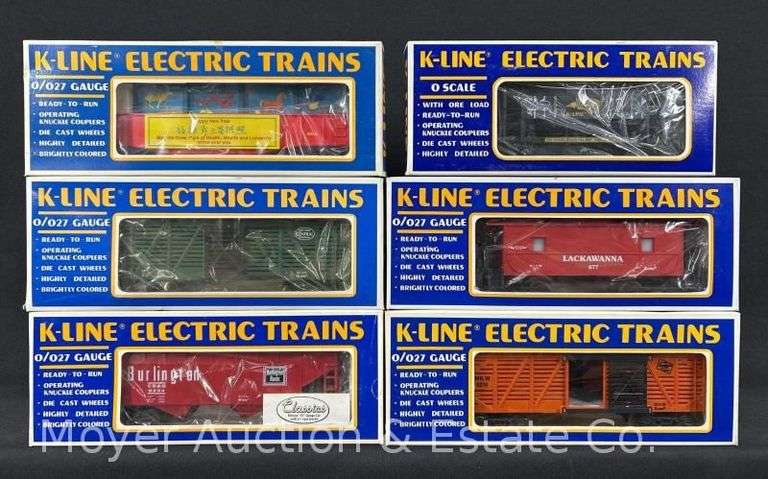 (6) K-Line Freight Cars, with Original Boxes image